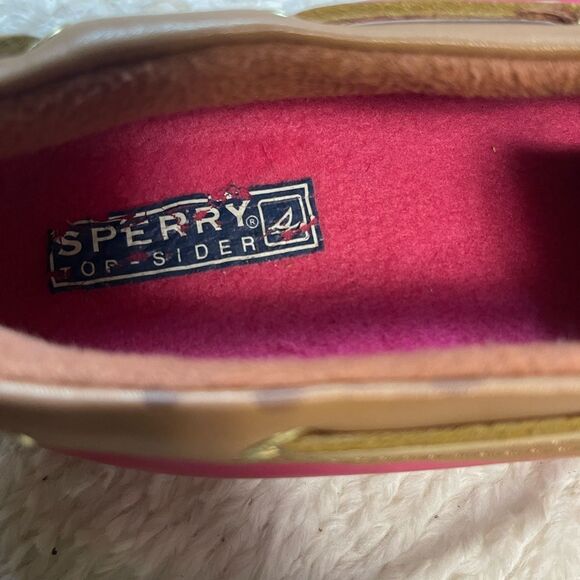 Sperry Top Spider Pink and Tan low profile duck shoes Women's Rain Boots SZ12 - Picture 12 of 12
